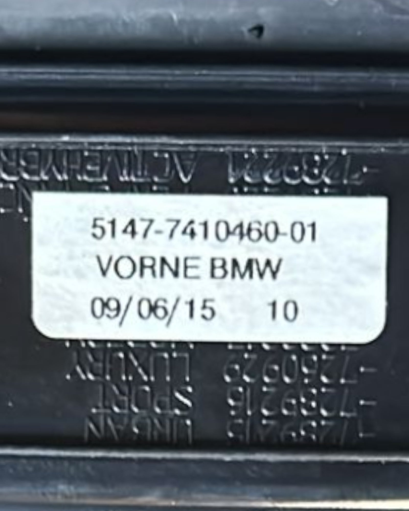 Rivestimento Soglia Porta Anteriore Sinistra BMW Serie 3 (F31) Touring cod.7410460 (2013 > )
