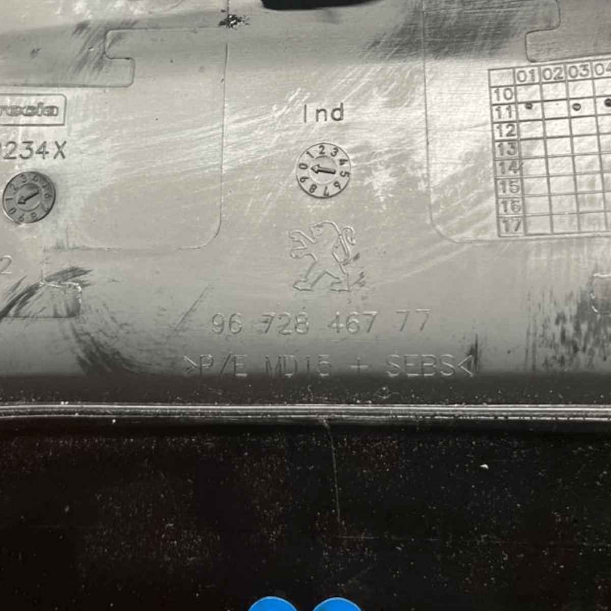 Rivestimento superiore Piantone Sterzo Peugeot 208 I (2012 al 2015) cod: 9672846777