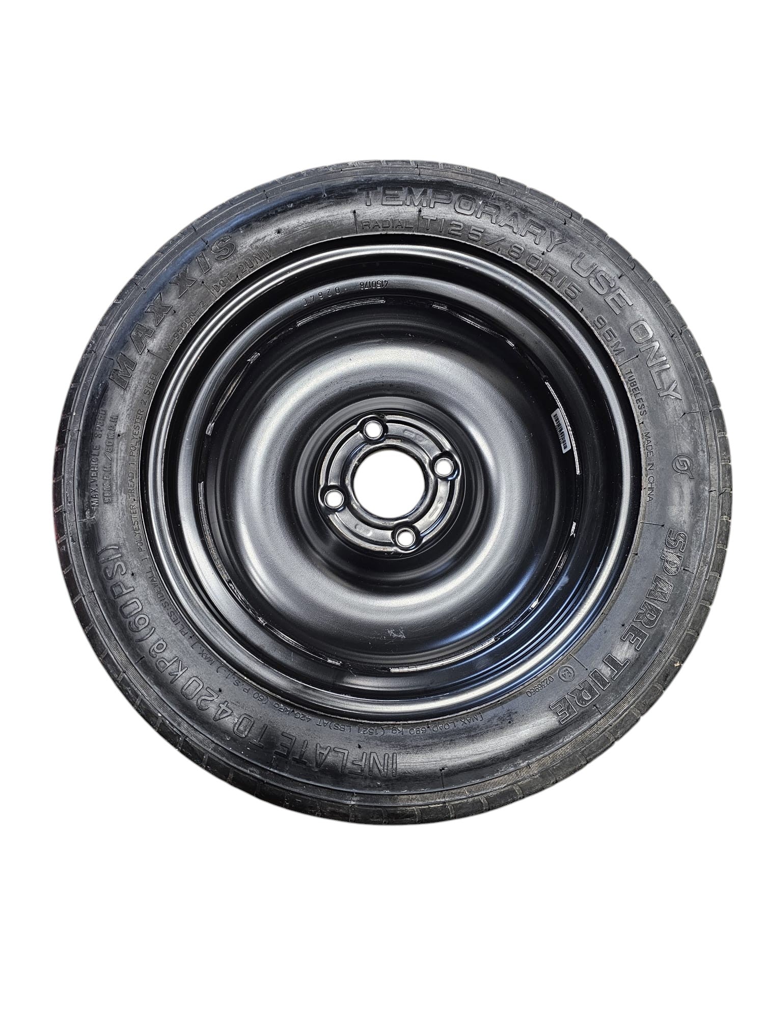 Ruotino Di Scorta Peugeot 208 I (4 Fori / 125 / 80 R15) (2012-2019)