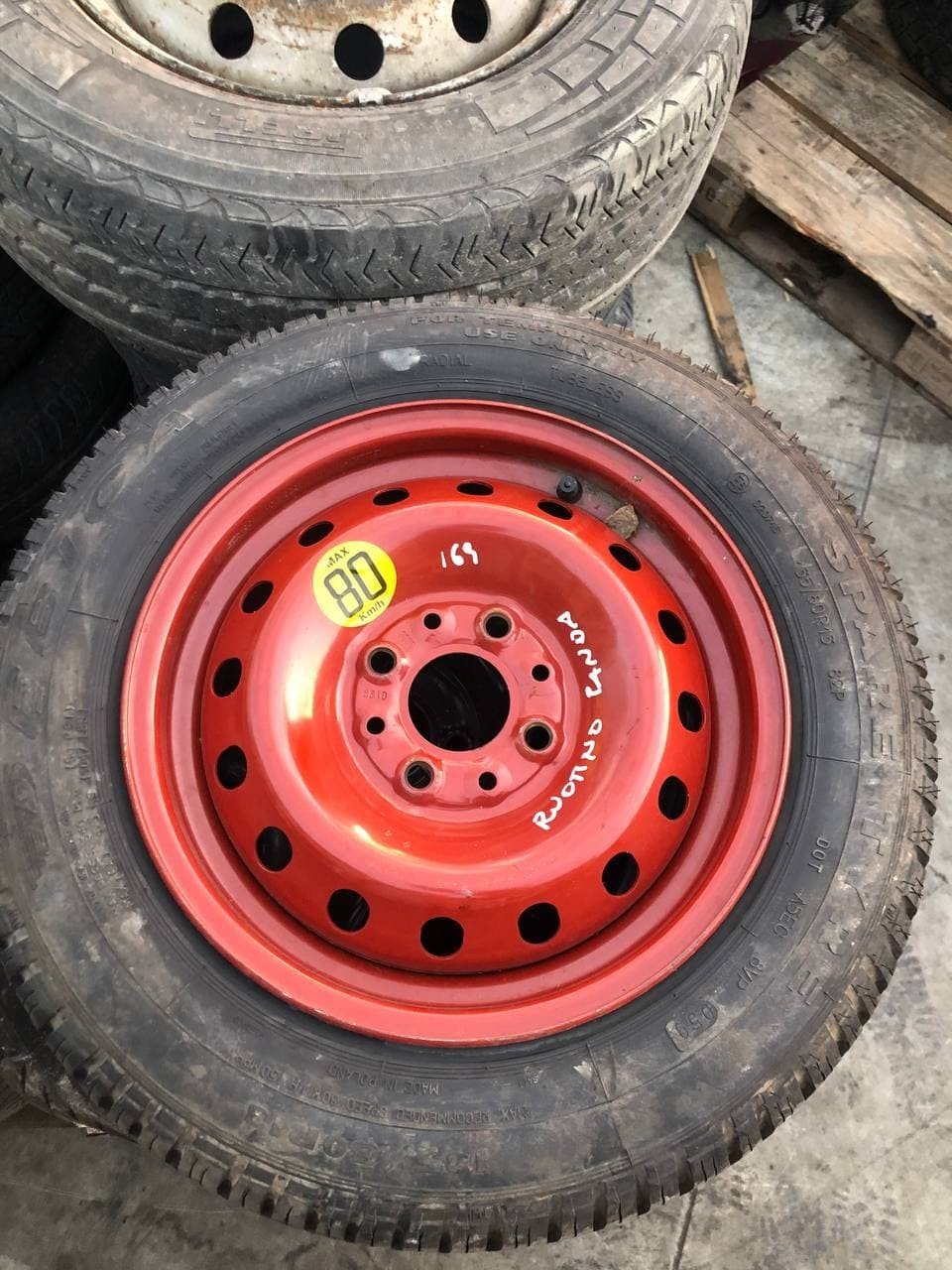 Ruotino di scorta Fiat Panda 169 misura 135/80 R13 - BIBA-RICAMBI
