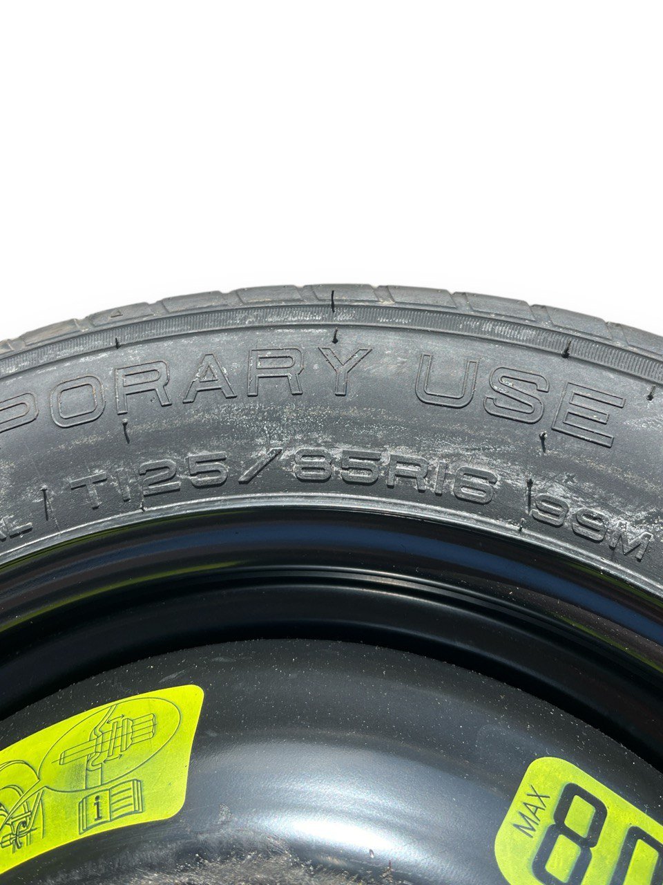 Ruotino di Scorta + Kit Riparazione Pneumatico Peugeot 2008 116/25 R16 (2019>)