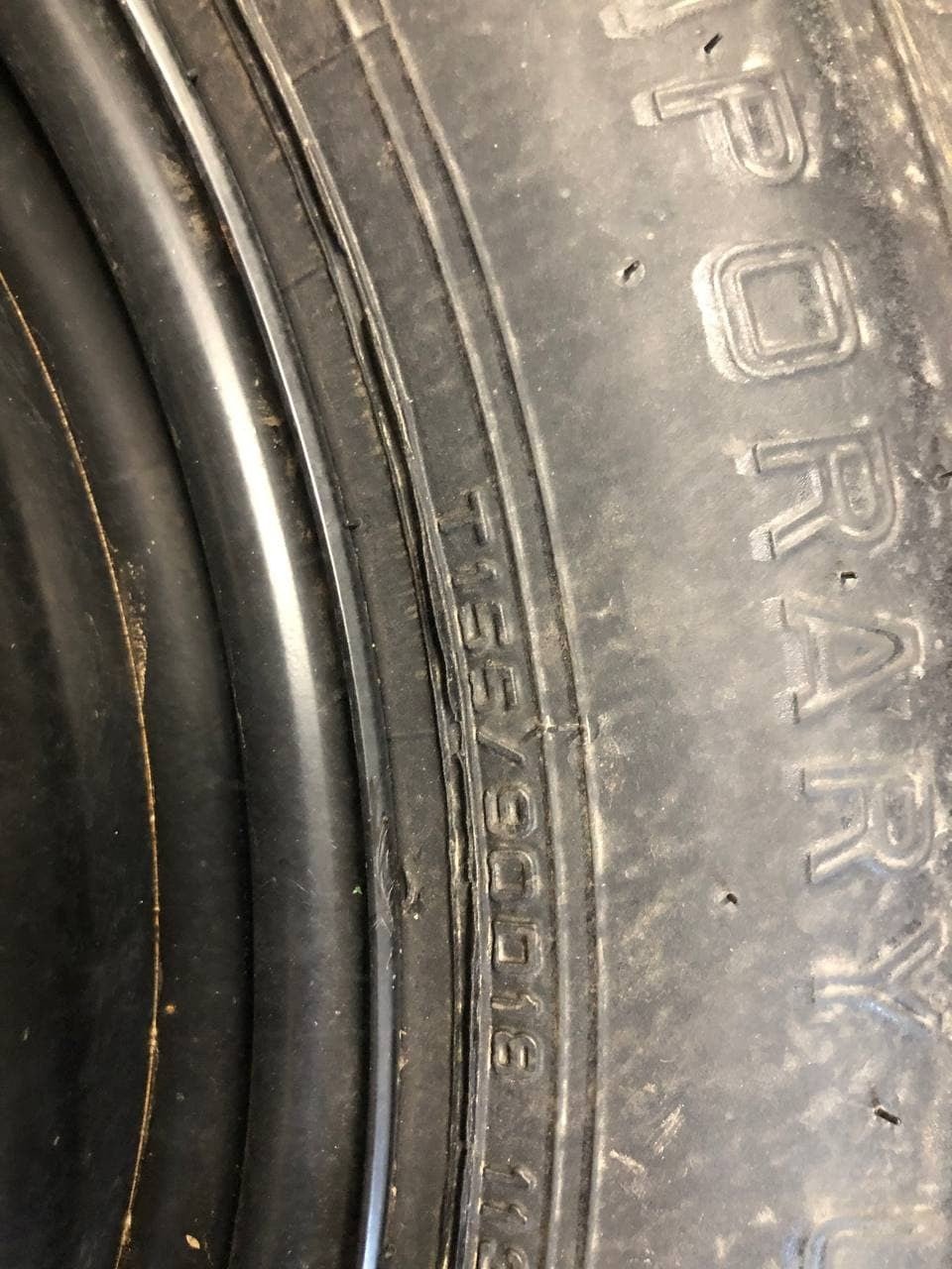 Ruotino di scorta Mercedes ML w164 R18