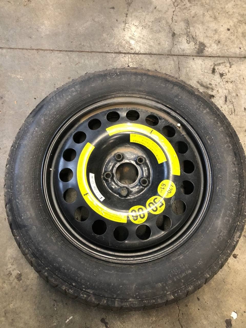 Ruotino di scorta Mercedes ML w164 R18