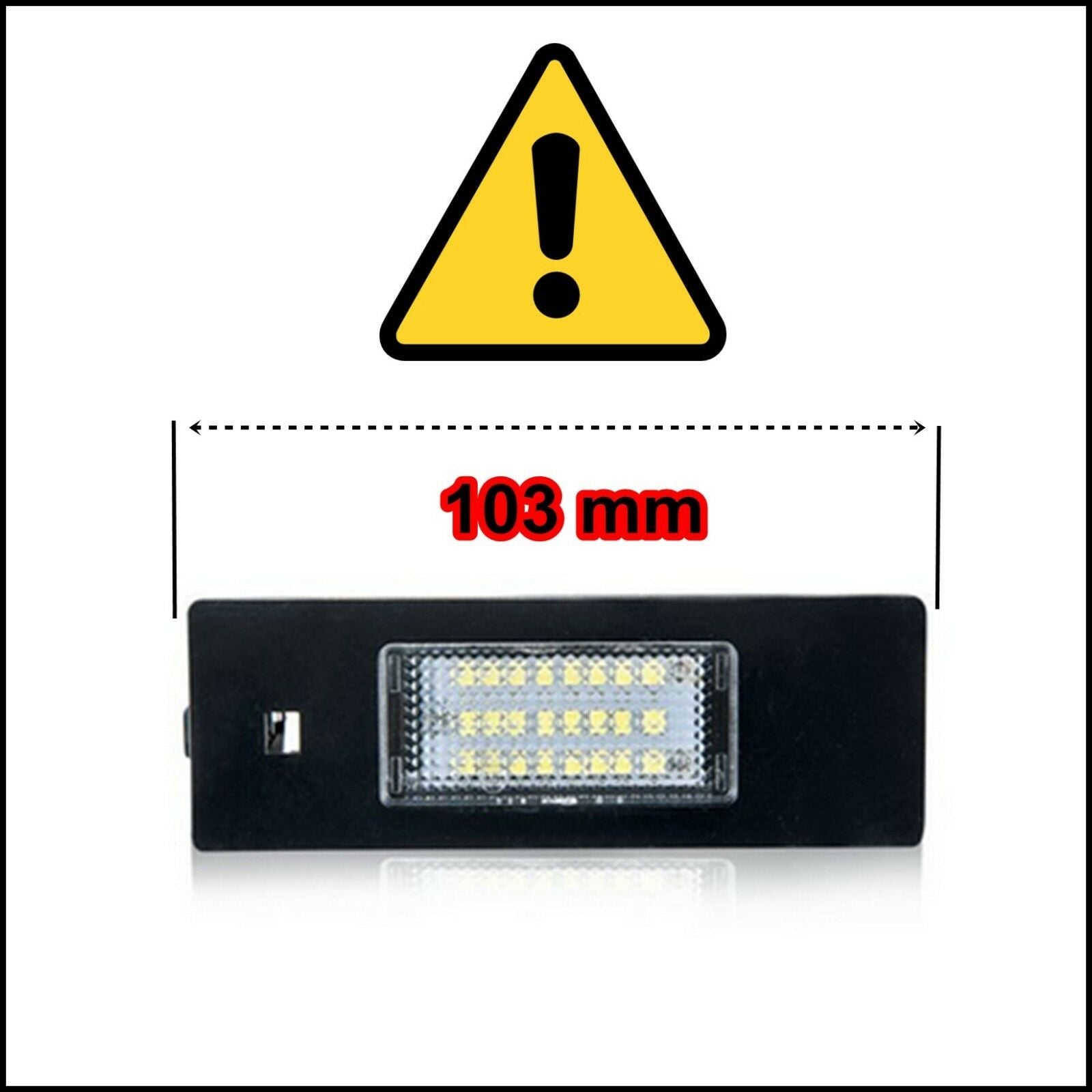 Lampadine Placchette Luci Targa Led Specifiche Adattabile BMW Serie 1 (F20) dal 2010&gt; BIBA-RICAMBI