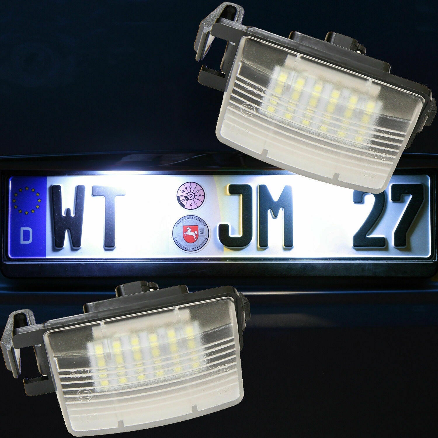 Lampadine Placchette Luci Targa Led Specifiche Adattabile Nissan 350Z (Z33) dal 2002-2009 BIBA-RICAMBI