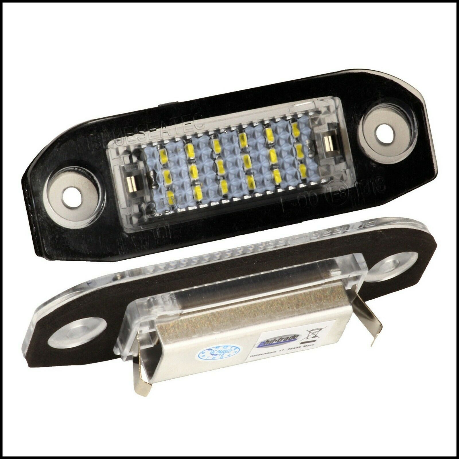 Lampadine Placchette Luci Targa Led Specifiche Per Volvo V70 III dal 2007> BIBA-RICAMBI