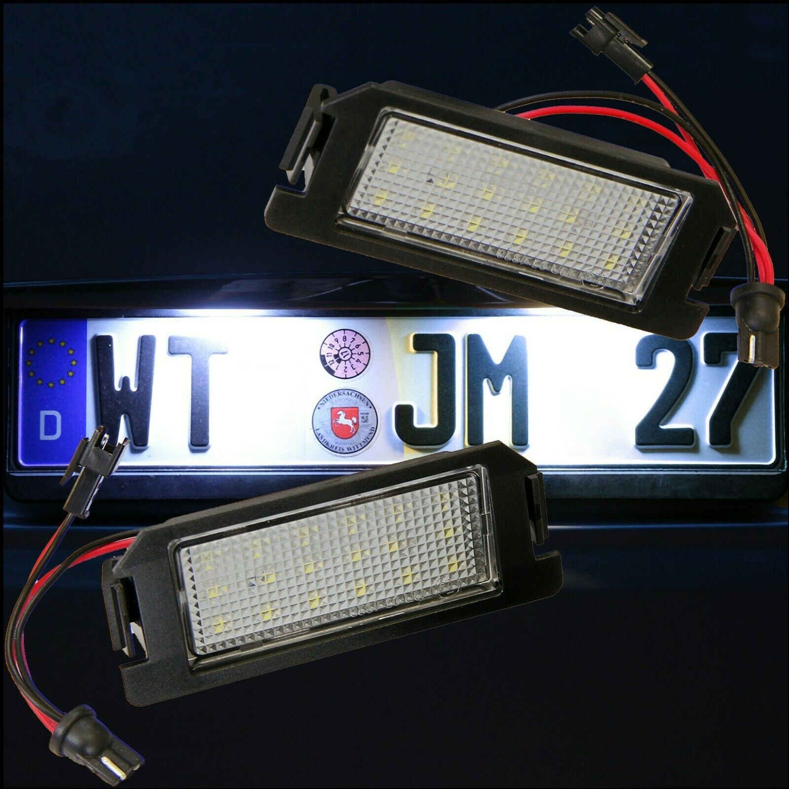 Lampadine Placchette Luci Targa Led Specifiche Per Hyundai i20 I dal 2008> BIBA-RICAMBI