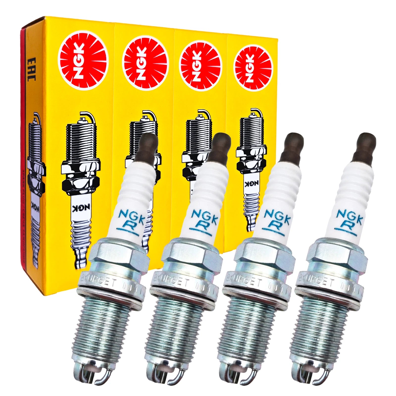 Kit 4 Candele Accensione NGK Compatibile Per Audi A3 II (8P) dal 2003-2012