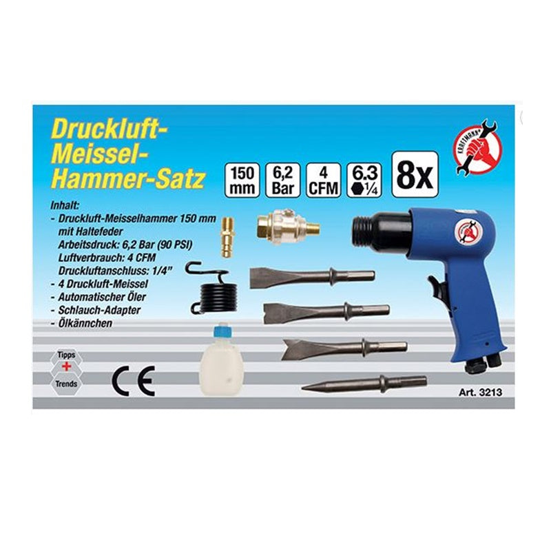 Set 8 Pezzi Martello Pneumatico Art.BGS3213 BIBA-RICAMBI