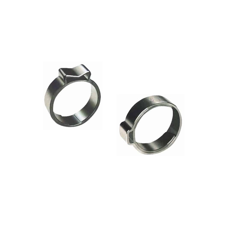 Kit 500 Fascette W1 ad orecchio con anello di protezione | Diametro Ø 11.5-13.3 | Larghezza Banda 7 mm BIBA-RICAMBI