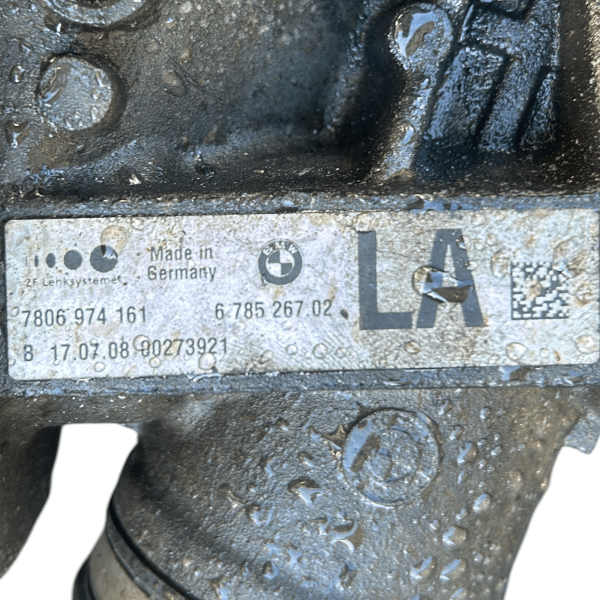 Scatola Dello Sterzo BMW Serie 3 (E91) SW cod.678526702 2.0 Diesel (2005 > 2013) Scatola Guida