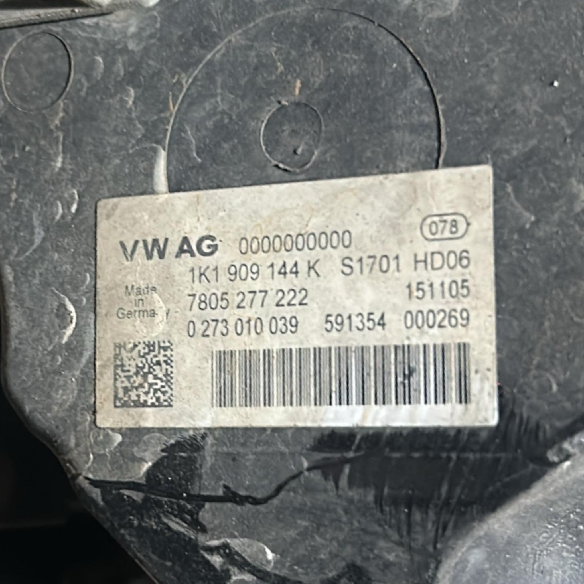 Scatola Dello Sterzo Volkswagen Golf V cod.1K1909144K 2.0 Diesel (2003 > 2008) cod.7805277222 Scatola Guida