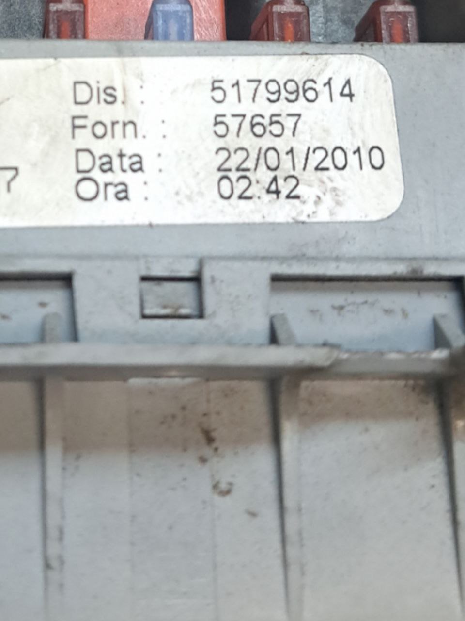 Scatola Fusibili / Centralina Portafusibili Lancia Musa 1.6 diesel (2007-2013) COD:51799614