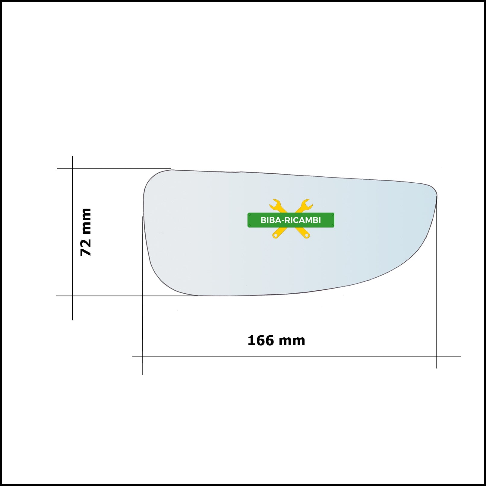 Specchietto Inferiore Retrovisore Lato Sx-Guidatore Per Fiat Ducato III (250) dal 2006> BIBA-RICAMBI
