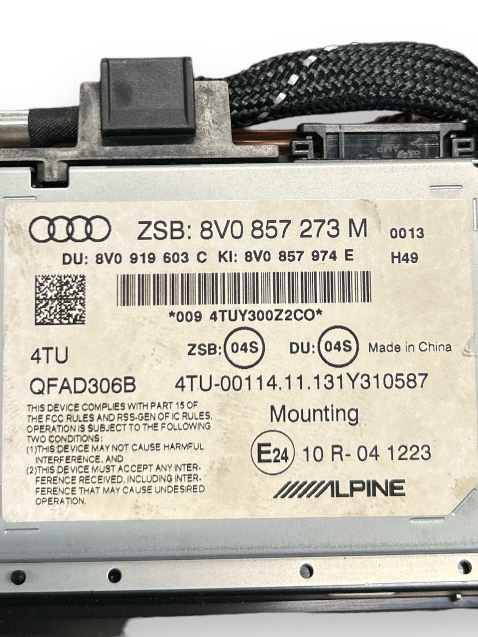 Schermo / Display Audi A3 (8V) (2012 > 2020) cod.8V0857273M