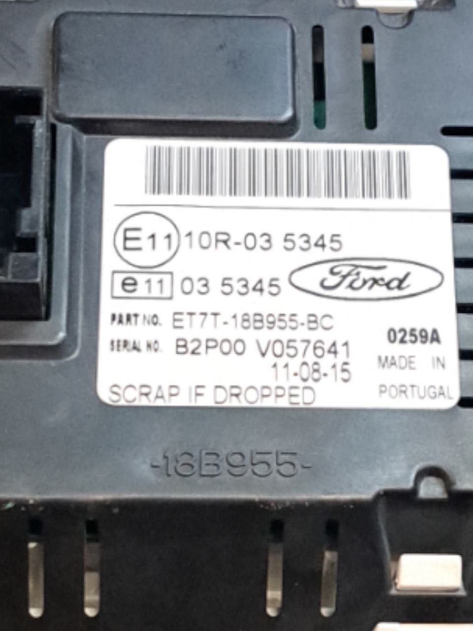 Schermo / display autoradio navigatore Computer di bordo Ford Transit Connect / Fiesta VI (2008-2017) COD:ET7T-18B955-BC