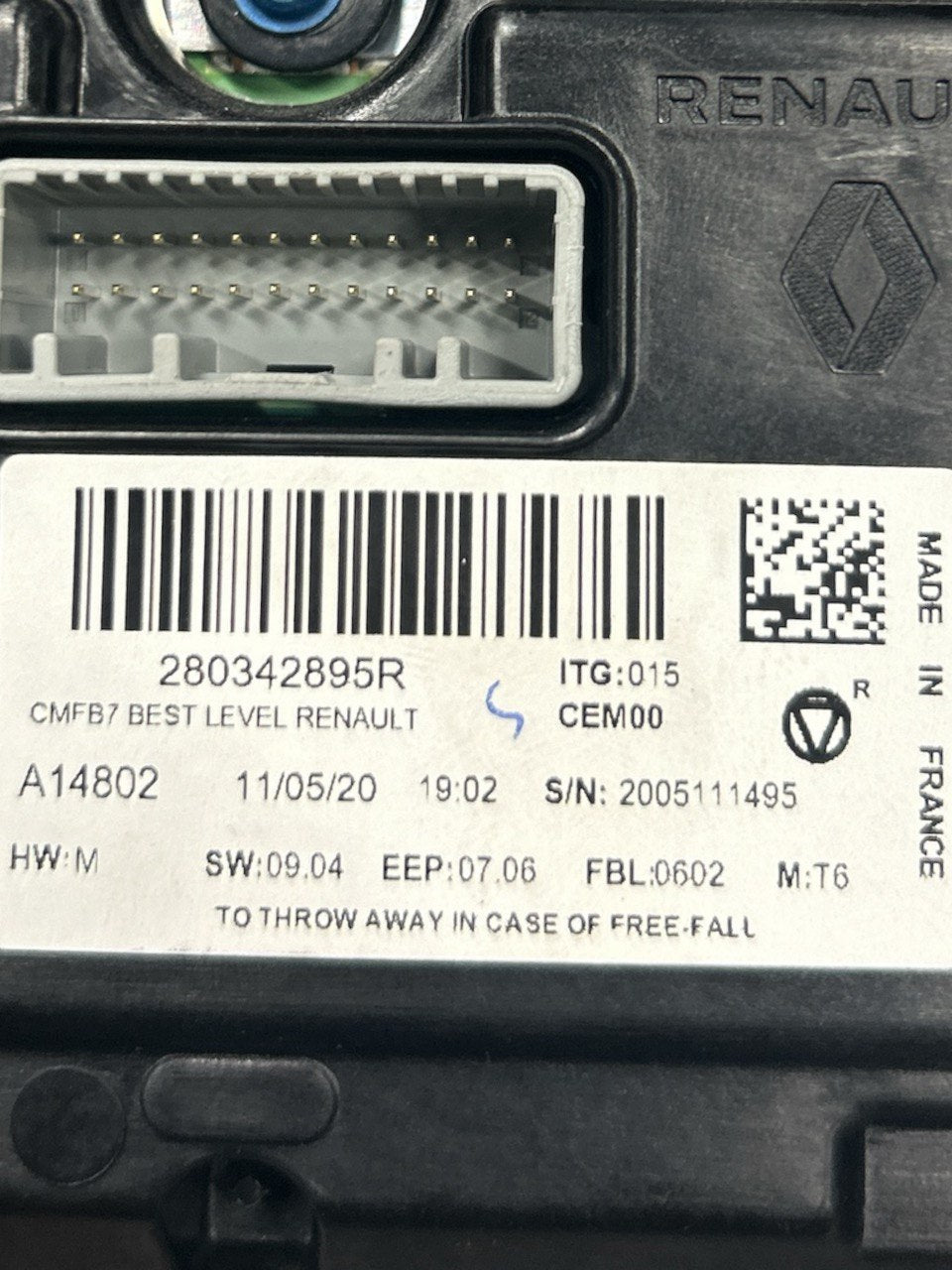 Schermo / Display Renault Captur II (2019 > ) cod.280342895R