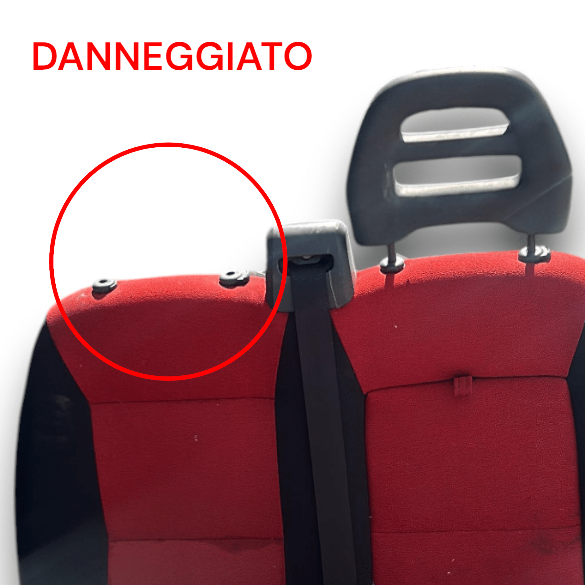 Seduta / Sedili Anteriori passeggero In Stoffa Rossa Fiat Ducato II (1994 > 2006)