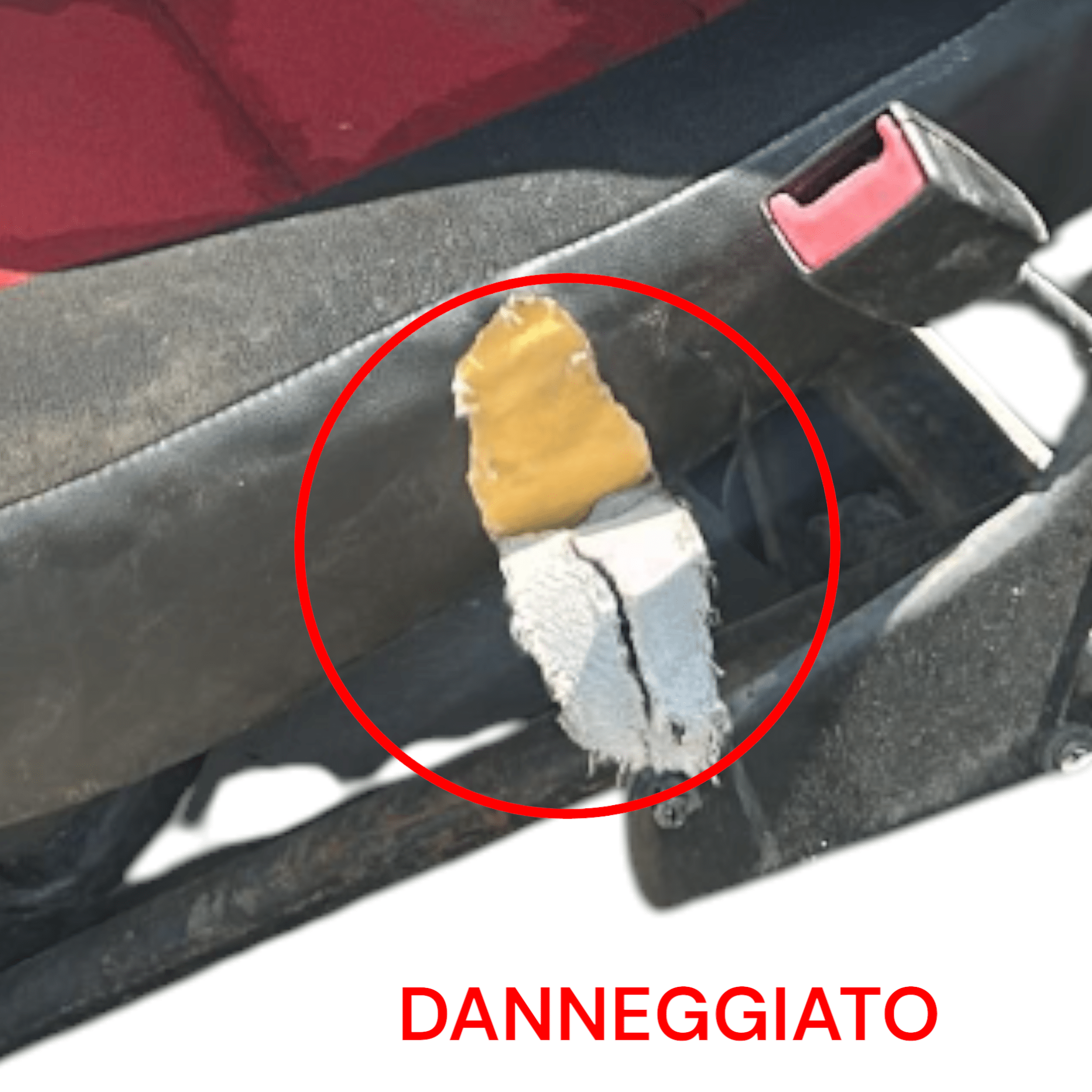 Seduta / Sedili Anteriori passeggero In Stoffa Rossa Fiat Ducato II (1994 > 2006)