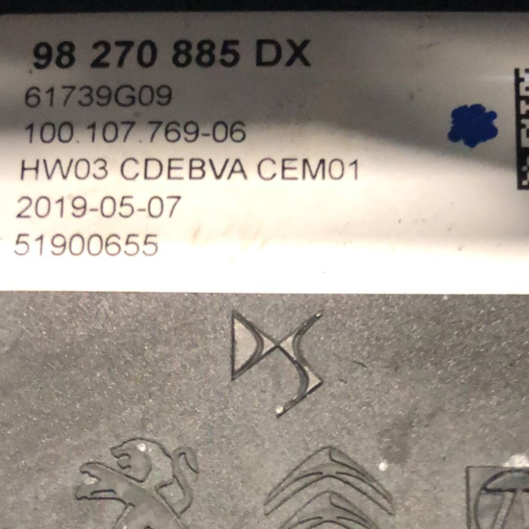 Selettore Marce cambio Automatico Ds7 (2017> ) cod:98270885DX