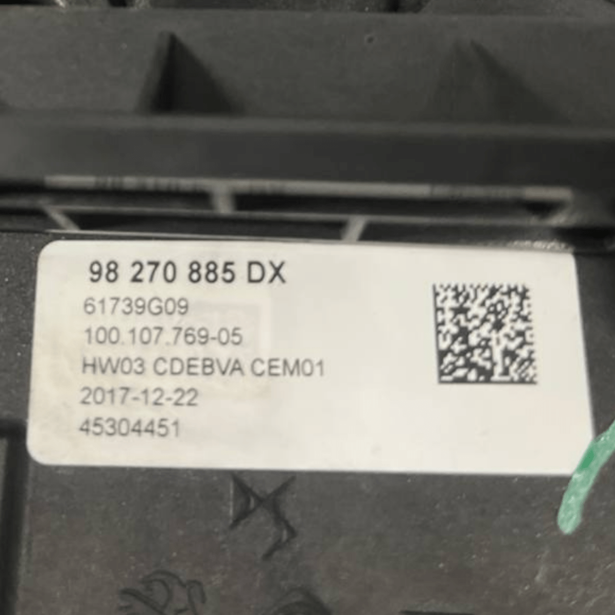 Selettore Marce Cambio Automatico DS7 Crossback (2017 -) cod: 98270885