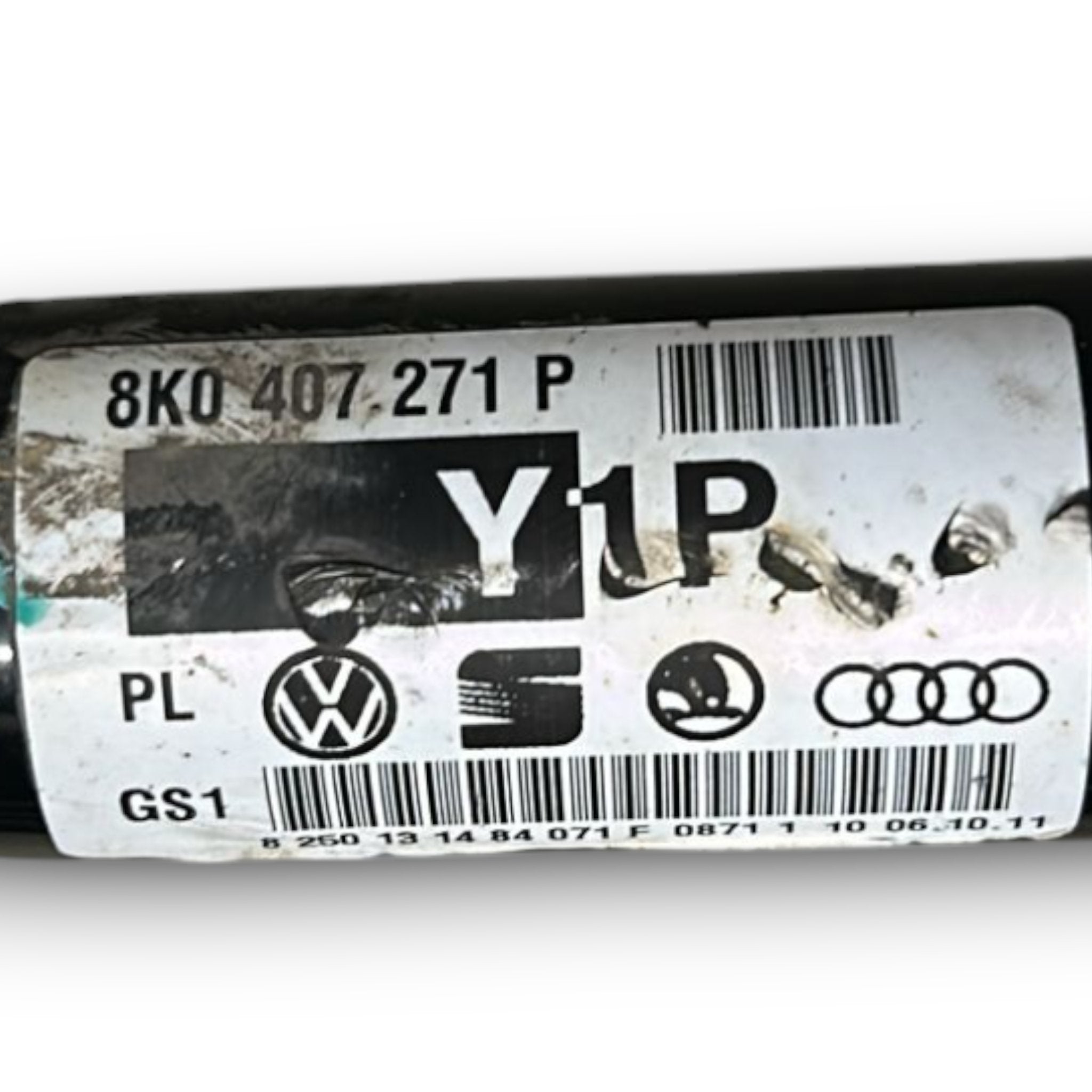 Semiasse Anteriore Sinistro Audi A4 (B8) (8K) cod.8K0407271P 2.0 Diesel (2007 > 2016) Cambio Manuale / Albero Motore / Trasmissione