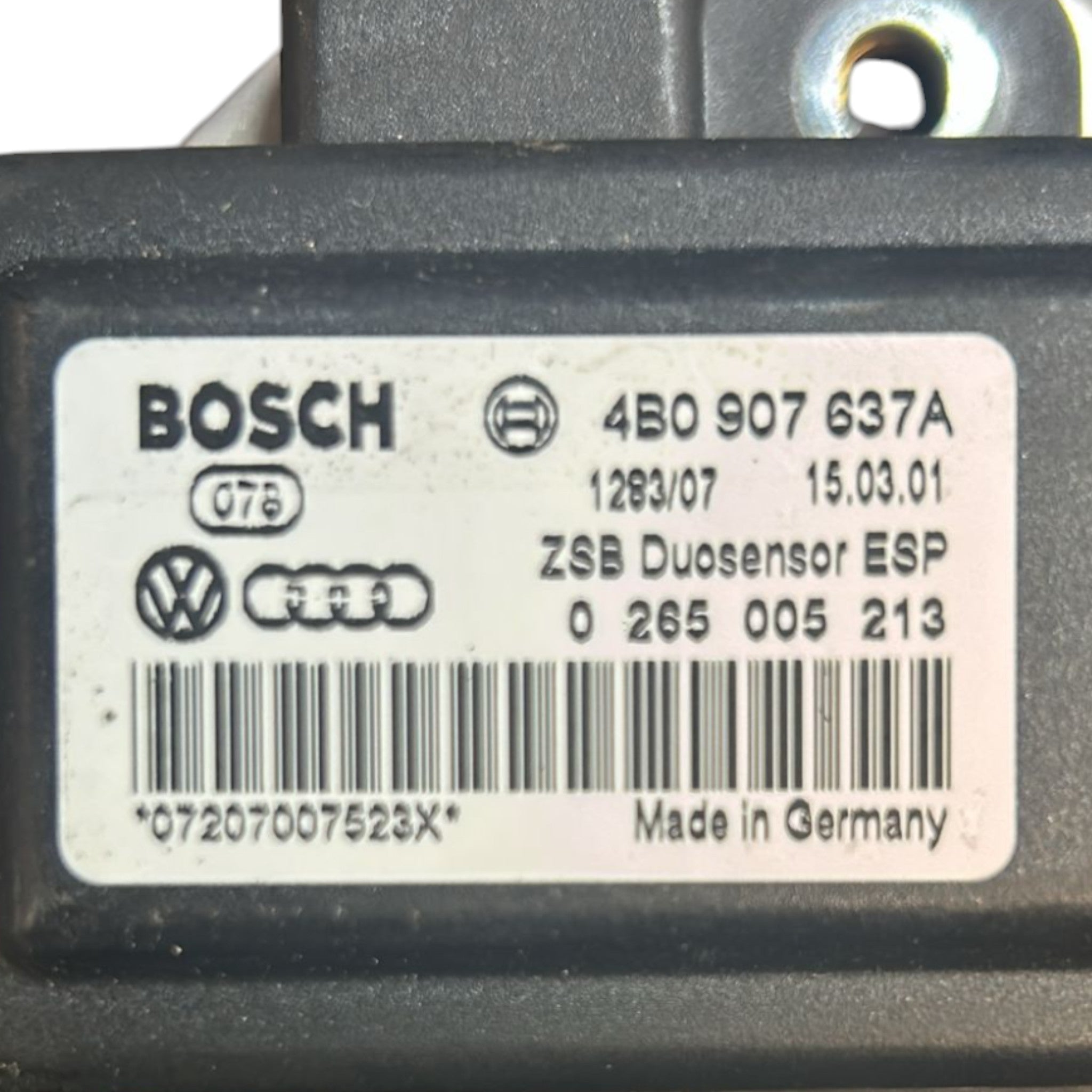 Sensore ESP Audi A6 (C5 / 4B) cod.4B0907637A 2.5 Diesel (1997 > 2004)