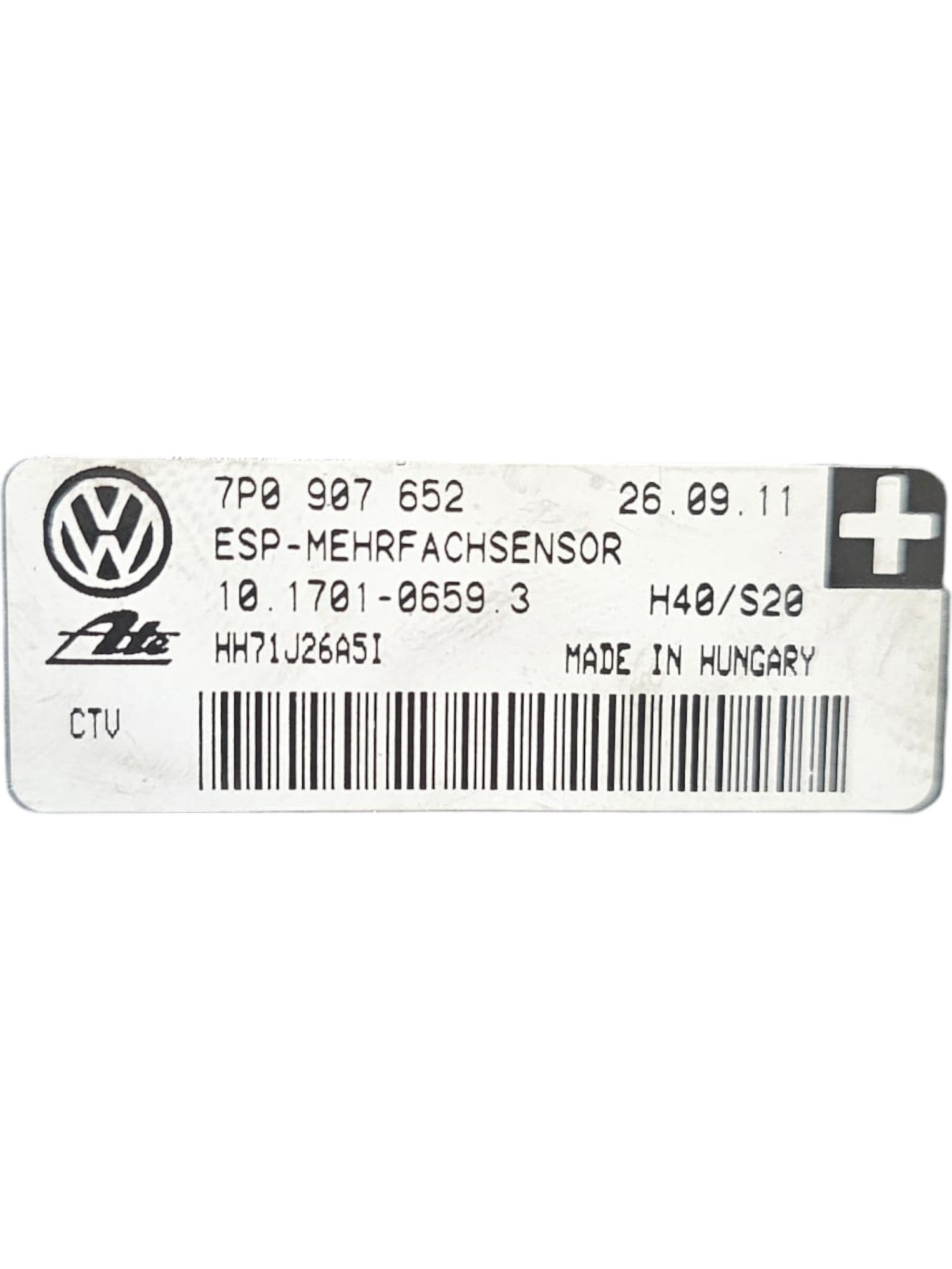 Sensore Imbardata / Sensore ESP Porsche Cayenne 92A Cod:7P0907652 (2010-2017)