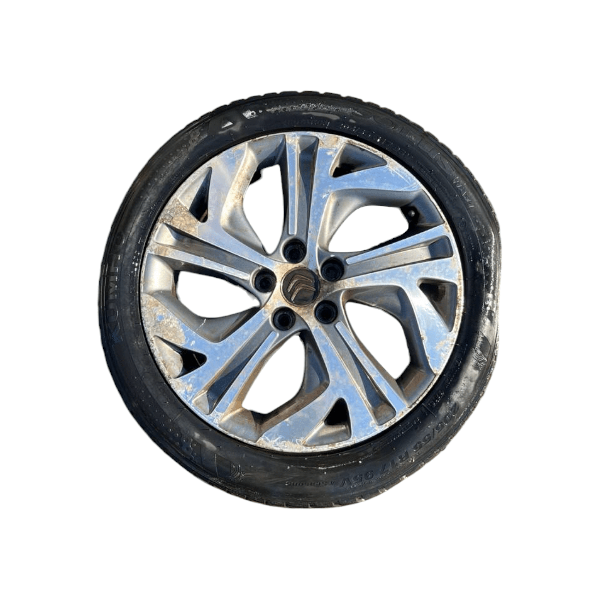 Set 4 cerchi in lega diamantati Citroen C4 Picasso (2013-2022) cod.9677090177 205 / 55 R17