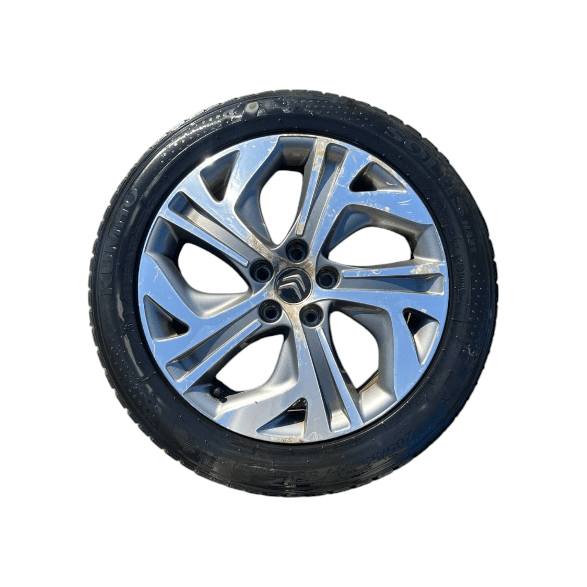 Set 4 cerchi in lega diamantati Citroen C4 Picasso (2013-2022) cod.9677090177 205 / 55 R17