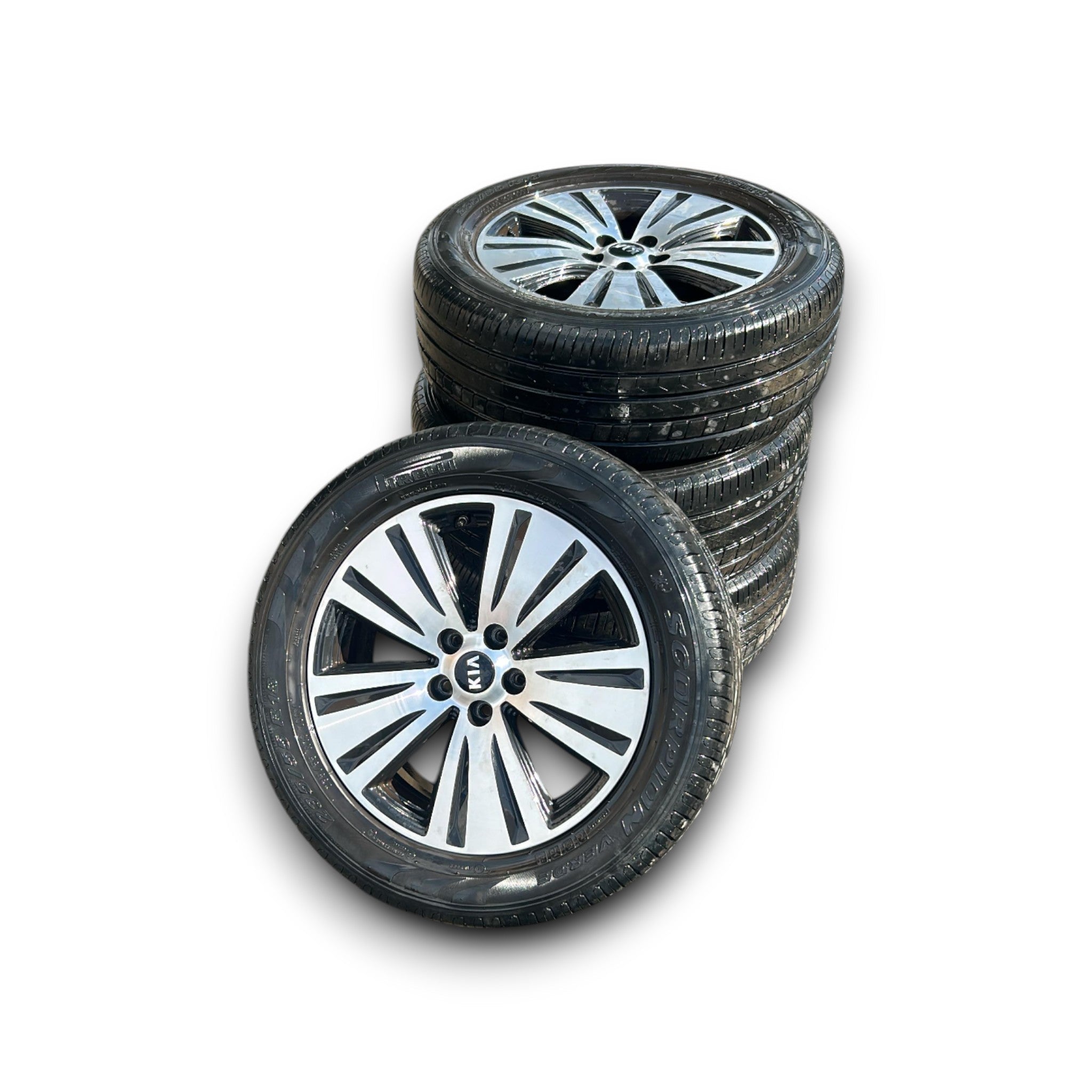 Set 4 Cerchi In Lega (DIAMANTATI) Kia Sportage (SL) cod.52910-3U710 (5 Fori / 235 / 55 R18) (2010 > 2016)