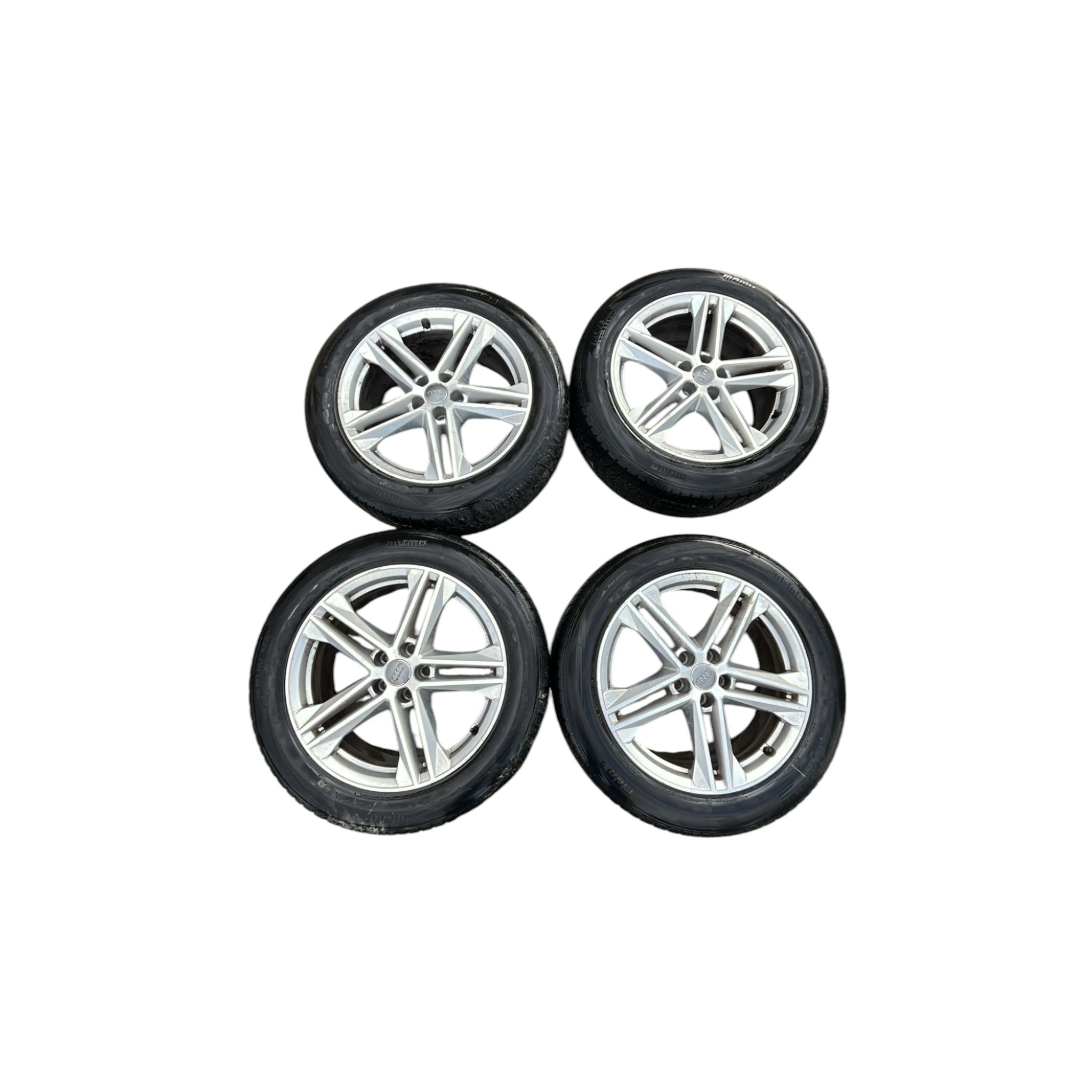 Set 4 cerchi in lega grigi raggio 19 Audi Q5 FY (2017->) cod.80A601025G 235 / 55 / R19
