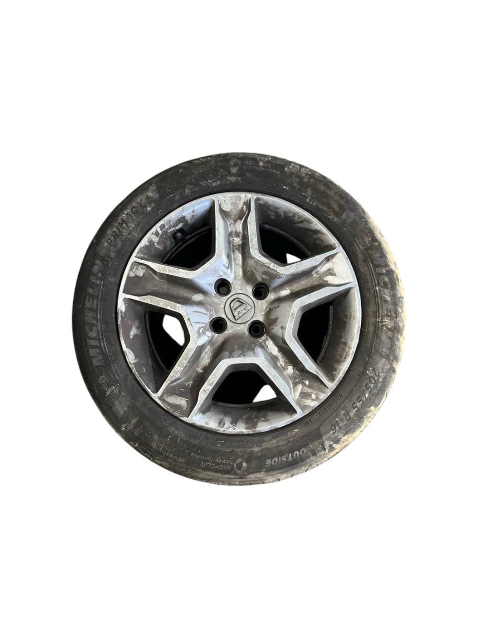 Set 4 cerchi R16 in ferro con copricerchi e gomme Dacia sandero steepway (2012-2020)