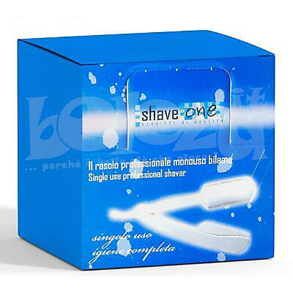 SHAVE ONE RASOIO MEZZA LAMA MONOUSO 100 PEZZI - BIBA-RICAMBI