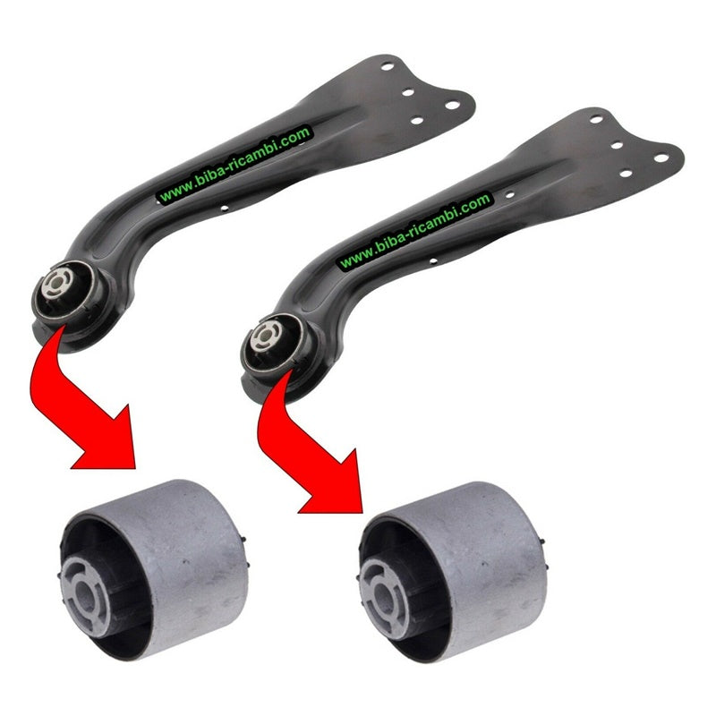Coppia Silent Block Ponte Posteriore Compatibile Per Skoda Octavia II (1Z3) Dal 2004-2013 BIBA-RICAMBI