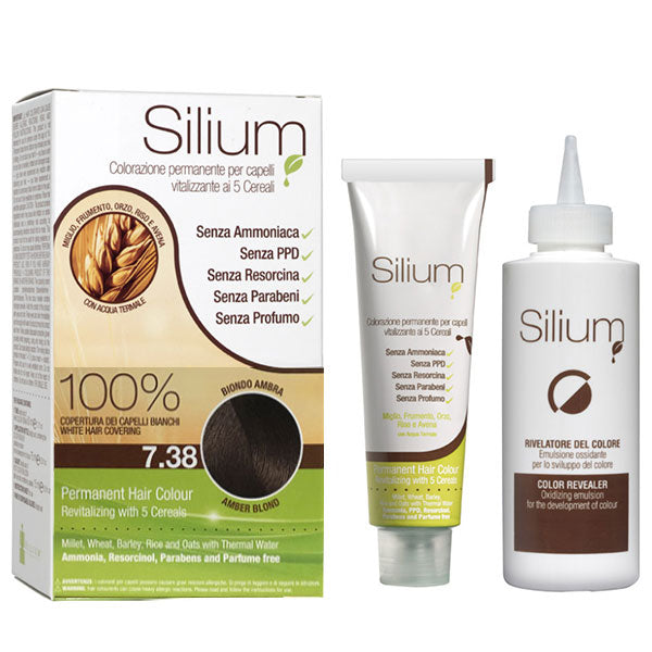 SILIUM COLORAZIONE CREMA BIONDO AMBRA 7.38 - BIBA-RICAMBI