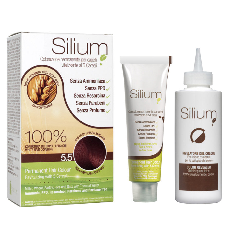 SILIUM COLORAZIONE CREMA CASTANO CHIARO MOGANO 5.5 - BIBA-RICAMBI