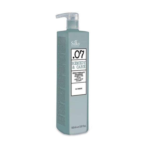 SILKY 07 REMEDY&CARE SHAMPOO SEBO THERAPY CUTE GRASSA 1000 ML - BIBA-RICAMBI