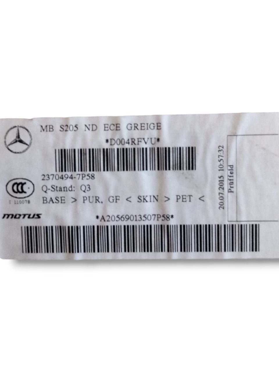 Sotto tetto / Sotto cielo Mercedes-Benz Classe C w205 sw ( 2014 - 2021 )cod.A20569013507