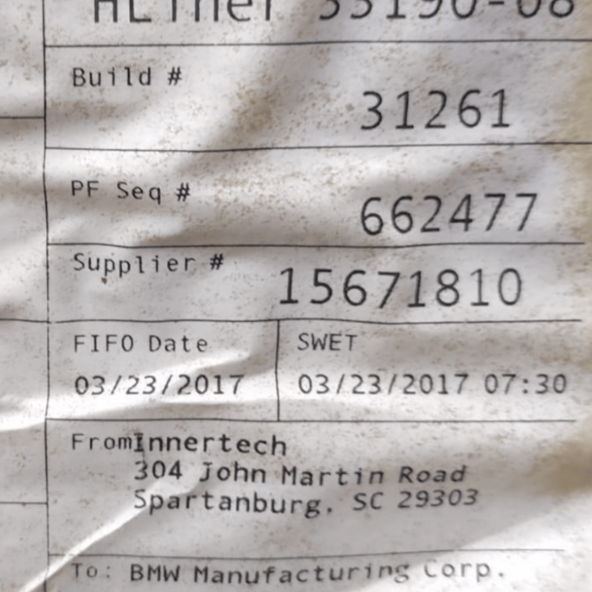 Sottotetto / Cielo Bmw X5 F15 COD: 15671810 (2013-2018)