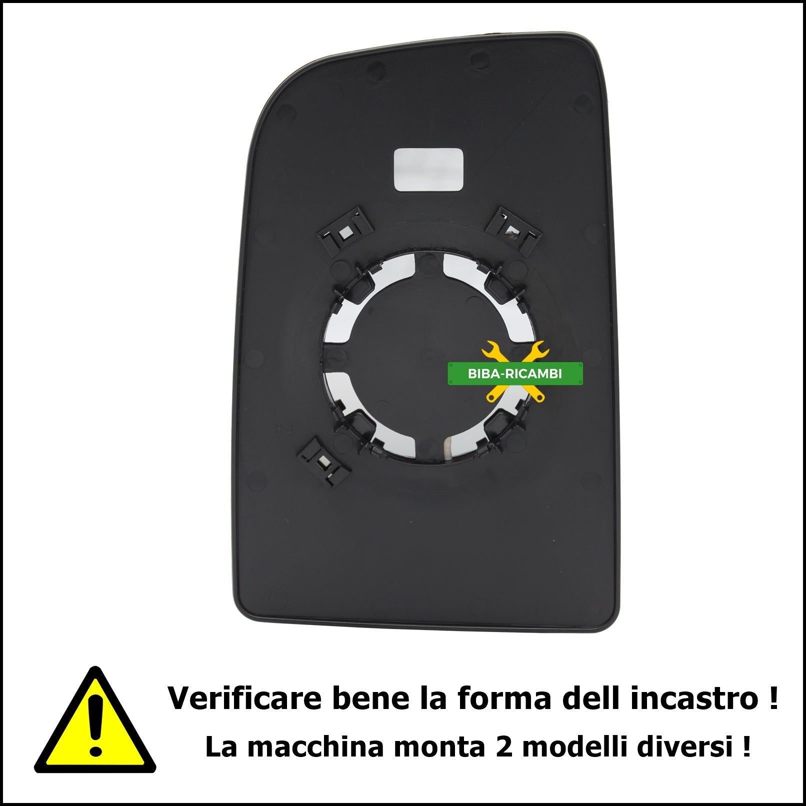 Piastra Retrovisore Superiore Lato Dx-Passeggero Per Volkswagen Crafter I (2E) dal 2006&gt; BIBA-RICAMBI