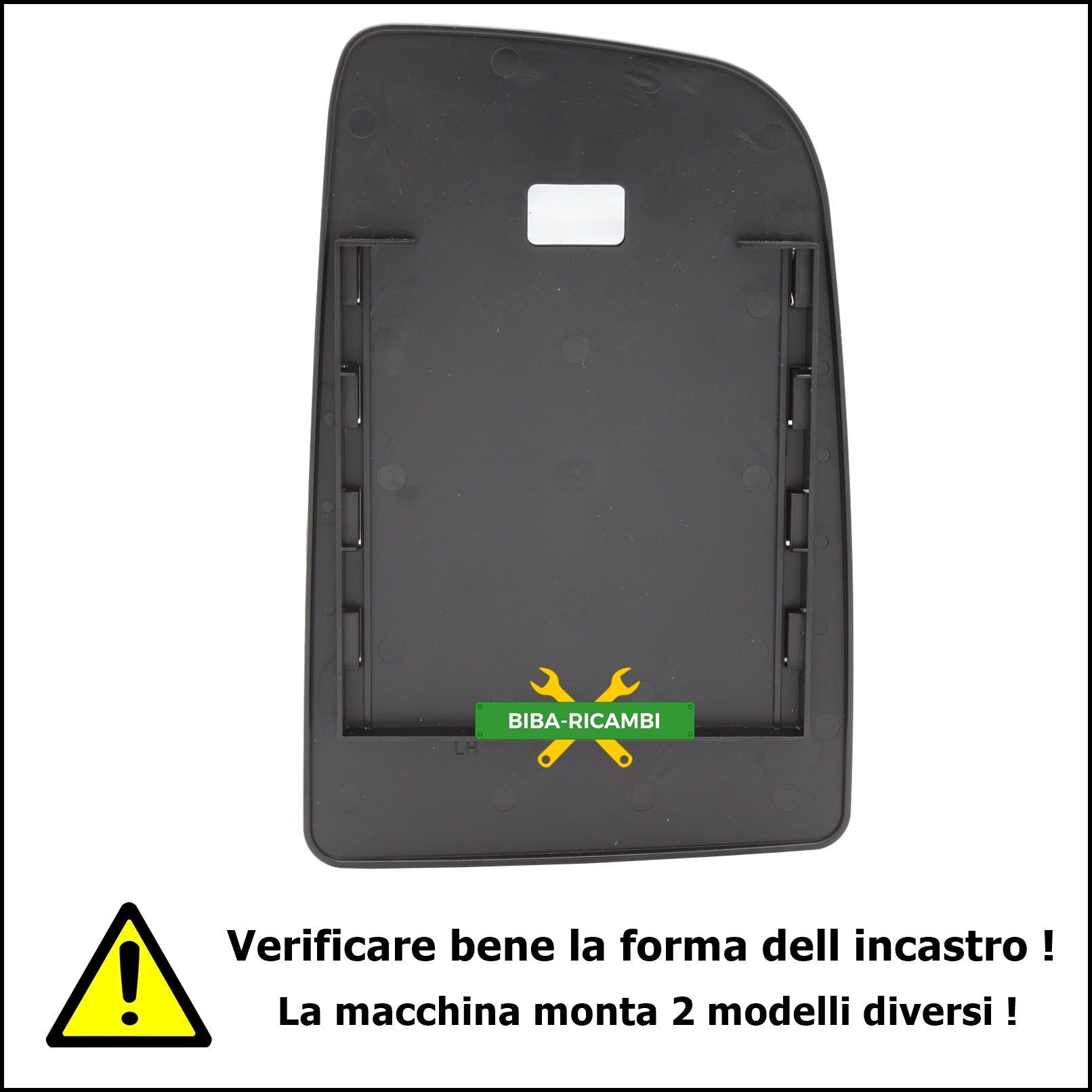 Piastra Retrovisore Superiore Lato Sx-Guidatore Per Volkswagen Crafter I (2E) dal 2006&gt; BIBA-RICAMBI
