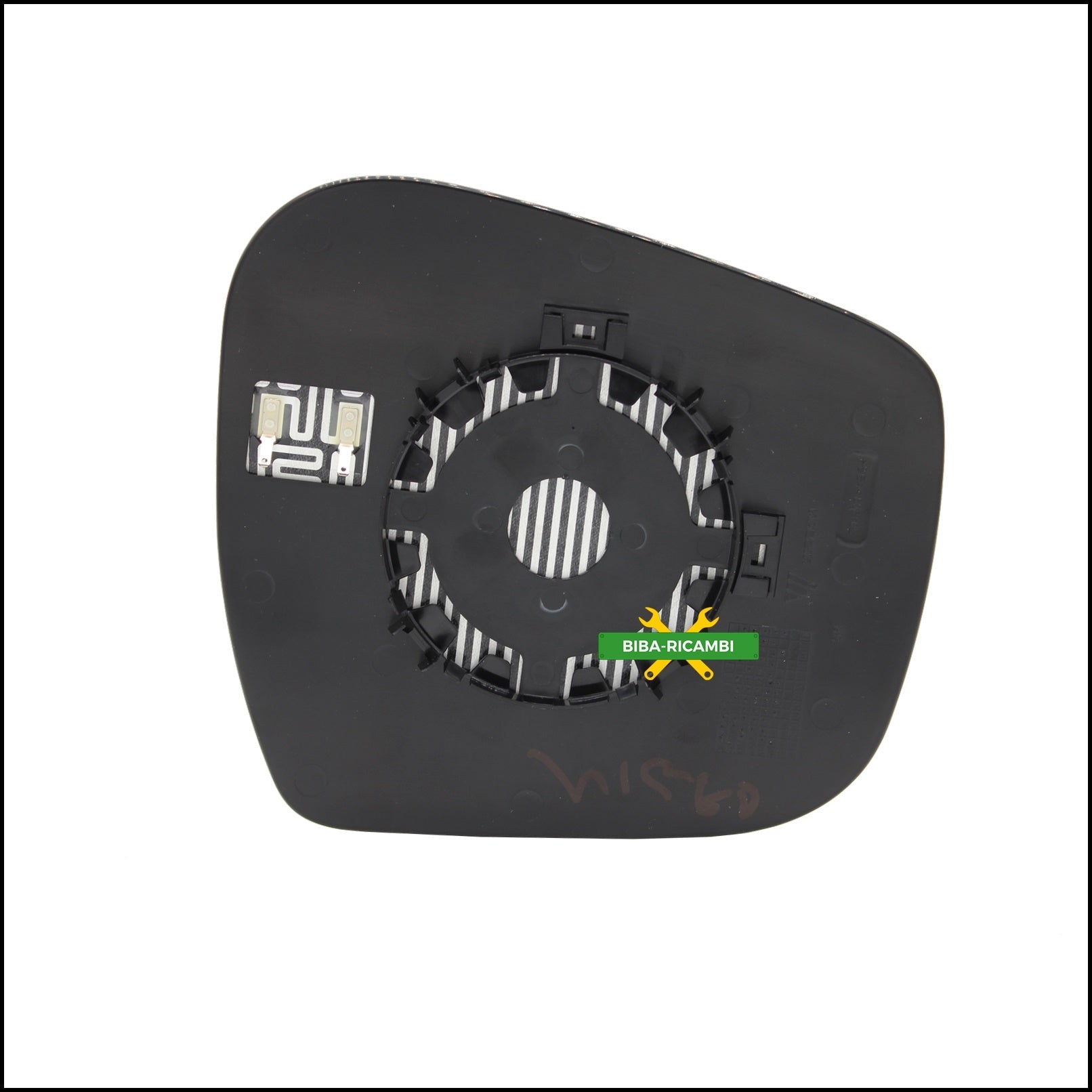 Piastra Specchio Retrovisore Termica Lato Sx-Guidatore Per Nissan Navara III (D23) dal 2014> BIBA-RICAMBI