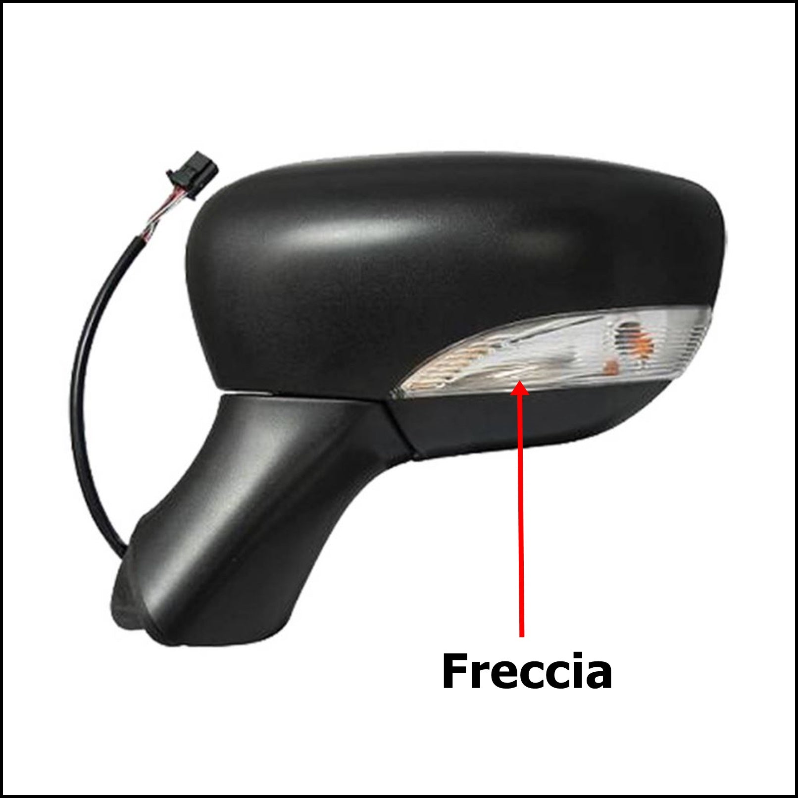 Fanalino Freccia Indicatore di Direzione Retrovisore Lato Dx-Passeggero per Renault Captur (J5) dal 2013&gt; BIBA-RICAMBI