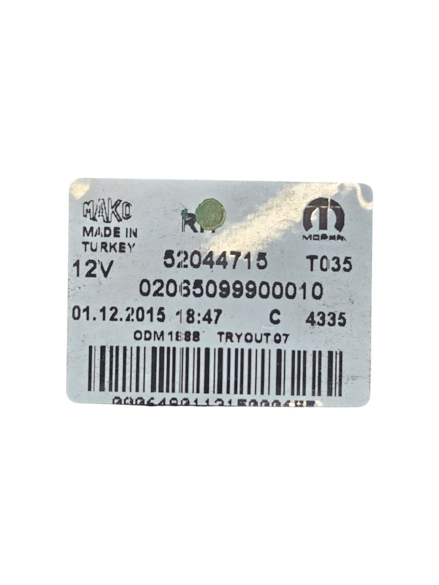 Stop / Fanale Alogeno Posteriore Destro Fiat Doblò II Cod:52044715 (2015-2022)