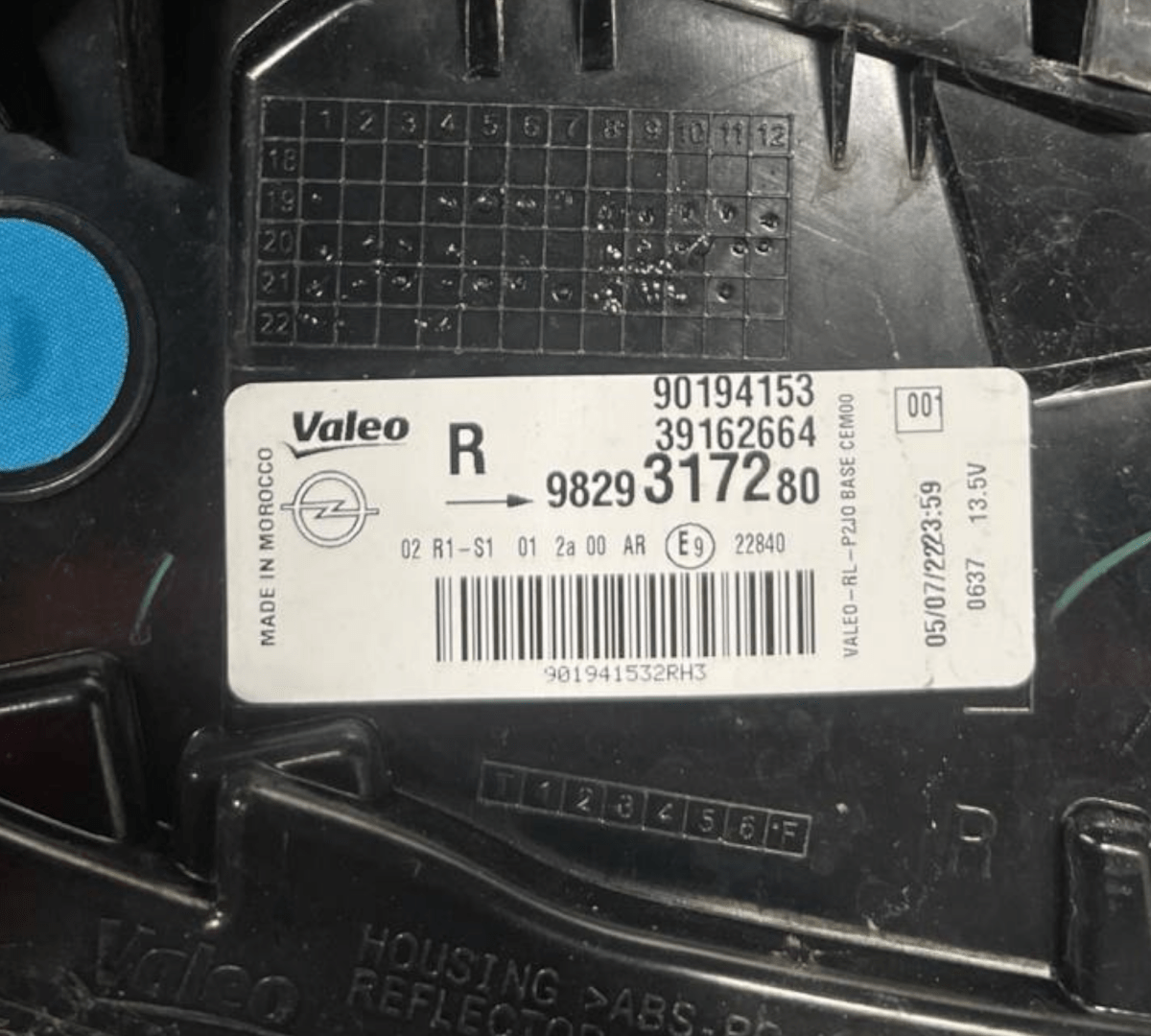 Stop / Fanale Led esterno destro (dx) Opel Corsa F 5 Porte (2019 -) cod: 9829317280
