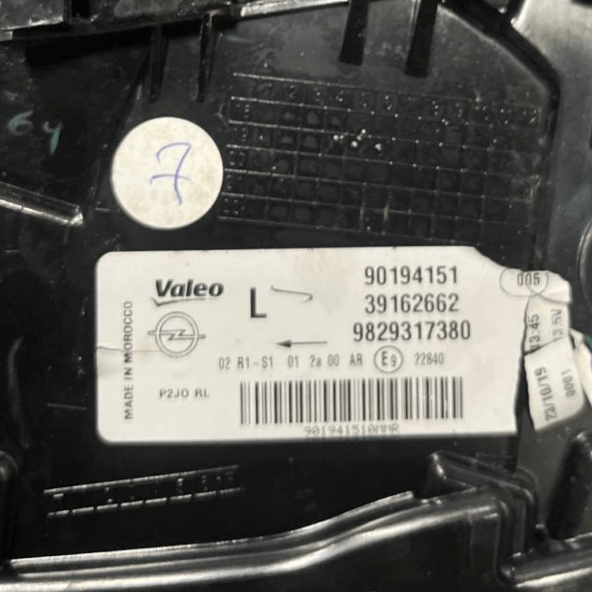Stop / Fanale Led esterno sinistro (sx) Opel Corsa F 5 Porte (2019 -) cod: 9829317380