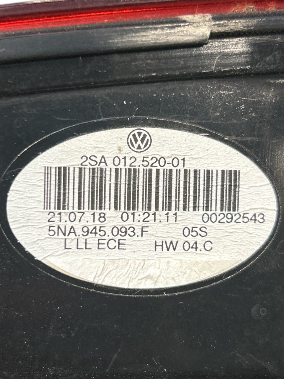 Stop / Fanale Led Posteriore Sinistro (SX) Volkswagen Tiguan (AD1) (2018) cod . 2SA012520-01