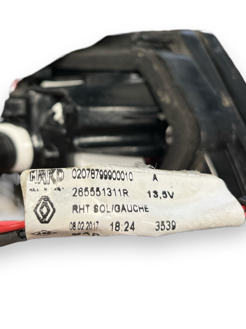 Stop / Fanale posteriore interno sinistro (sx) Alogeno Renault Clio IV cod:02078799900010(2012-2021)