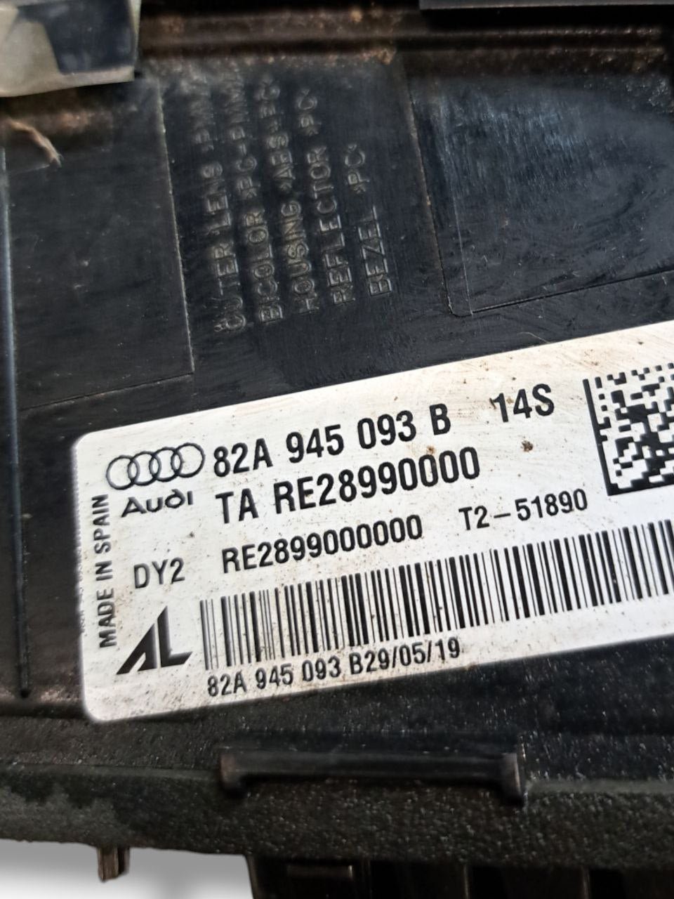 Stop Fanale Posteriore Sinistro (Sx) Interno Led Audi A1 GB (2019>) COD:82A945093B